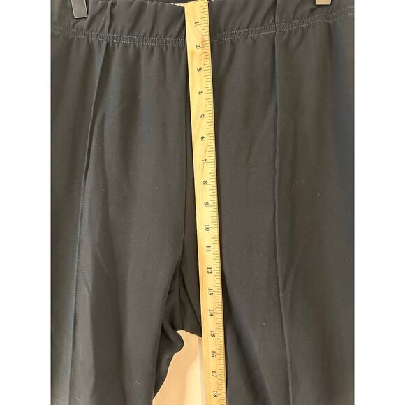 Anthropologie High Rise Black Zip Ankle Legging Trousers Capsule Travel Medium - Picture 9 of 10